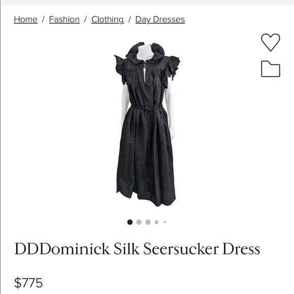 70s DDDominick stripe midi dress black - Picture 2 of 16